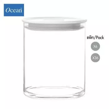 ขวดโหล Storage jar NORMA JAR PURE WHITE 685ml จากโอเชียนกลาส Ocean glass ขวดโหลดีไซน์สวย