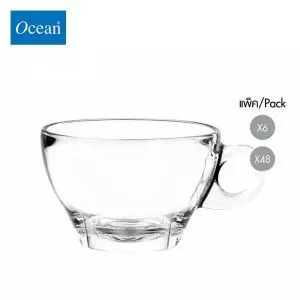 แก้วกาแฟ Glass coffee cup CAFFE LATTE CUP 260 ml จากโอเชียนกลาส Ocean glass  แก้วกาแฟดีไซน์สวย