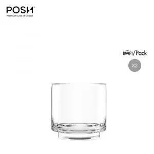 แก้วน้ำ Water glass TIME Double Rock 360 ml จากพอช POSHcreativeliving แก้วน้ำดีไซน์สวย