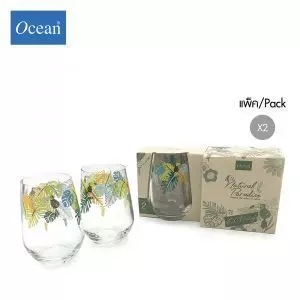 แก้วน้ำ Water glass  DP JUNGLE LEAVES_LEXINGTON HI BALL จากโอเชียนกลาส Ocean glass แก้วดีไซน์สวย