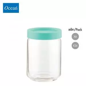 ขวดโหล Storage jar STAX JAR 650 ml (GREEN) จากโอเชียนกลาส Ocean glass ขวดโหลดีไซน์สวย