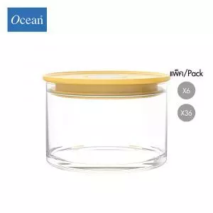 ขวดโหล Storage jar NORMA JAR CITRUS YELLOW 385ml จากโอเชียนกลาส Ocean glass ขวดโหลดีไซน์สวย