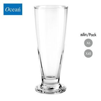 แก้วน้ำ แก้วสมูทตี้ Smooty glass Water glass TIARA FOOTED 395 ml จากโอเชียนกลาส Ocean glass แก้วน้ำสวย