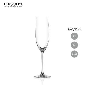 แก้วแชมเปญ champagne flute glass BANGKOK BLISS CHAMPAGNE 180 ml จากลูคาริส Lucaris แก้วแชมเปญคริสตัล Crystal