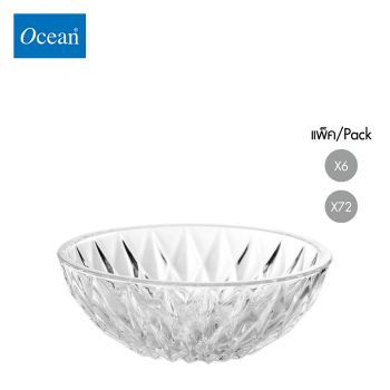 ชามแก้ว Glass bowl DIAMOND BOWL 5" จากโอเชียนกลาส Ocean glass ชามแก้วดีไซน์สวย