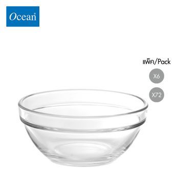 ชามแก้ว Glass bowl STACK BOWL 4" จากโอเชียนกลาส Ocean glass ชามแก้วดีไซน์สวย