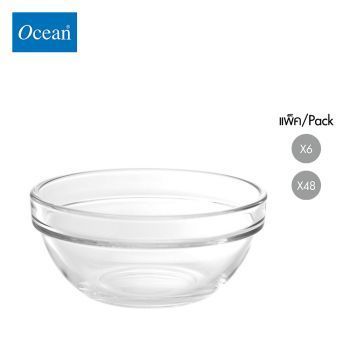 ชามแก้ว Glass bowl STACK BOWL 5" จากโอเชียนกลาส Ocean glass ชามแก้วดีไซน์สวย