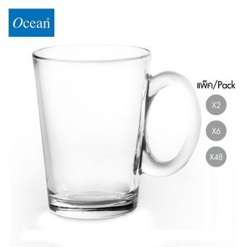 แก้วกาแฟ Glass coffee cup NOUVEAU MUG 200 ml จากโอเชียนกลาส Ocean glass  แก้วกาแฟดีไซน์สวย