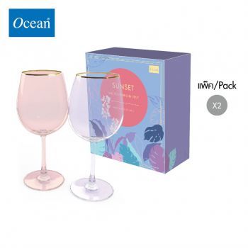 ชุดของขวัญแก้วไวน์ SUNRISE Wine glasses (set of 2)