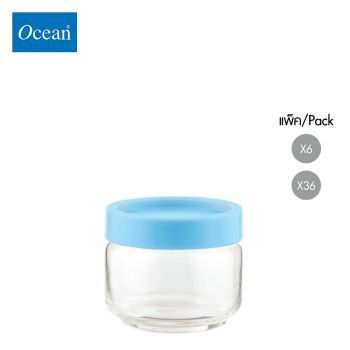 ขวดโหล Storage jar STAX JAR 325 ml (BLUE)  จากโอเชียนกลาส Ocean glass ขวดโหลดีไซน์สวย