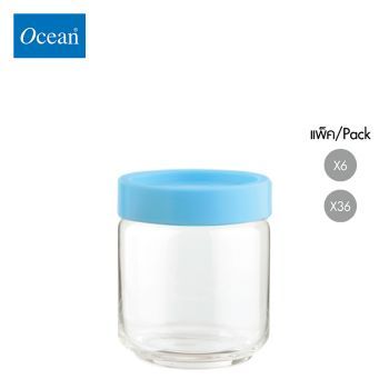 ขวดโหล Storage jar STAX JAR 500 ml (BLUE) จากโอเชียนกลาส Ocean glass ขวดโหลดีไซน์สวย