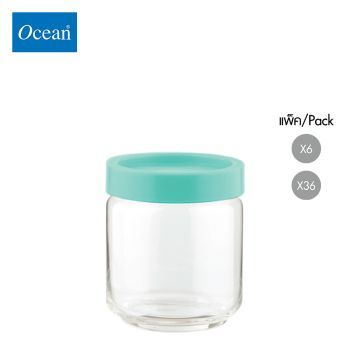 ขวดโหล Storage jar STAX JAR 500 ml (GREEN) จากโอเชียนกลาส Ocean glass ขวดโหลดีไซน์สวย