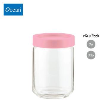 ขวดโหล Storage jar STAX JAR 650 ml (PINK) จากโอเชียนกลาส Ocean glass ขวดโหลดีไซน์สวย