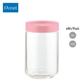 ขวดโหล Storage jar STAX JAR 750 ml (PINK) จากโอเชียนกลาส Ocean glass ขวดโหลดีไซน์สวย