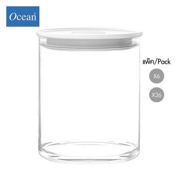 ขวดโหล Storage jar NORMA JAR PURE WHITE 685ml จากโอเชียนกลาส Ocean glass ขวดโหลดีไซน์สวย