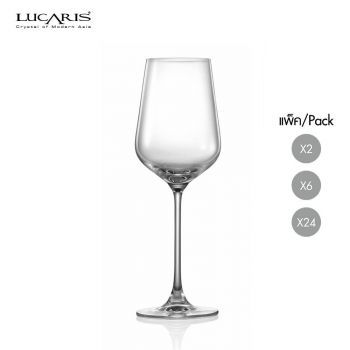 แก้วไวน์ขาว White wine glass HONGKONG HIP CHARDONNAY 425 ml จากลูคาริส Lucaris แก้วไวน์คริสตัล Crystal