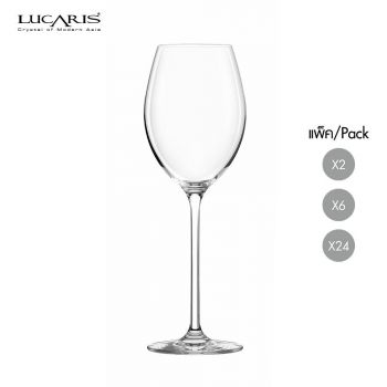แก้วไวน์ขาว White wine glass LAVISH CHARDONNAY 405 ml จากลูคาริส Lucaris แก้วไวน์คริสตัล Crystal