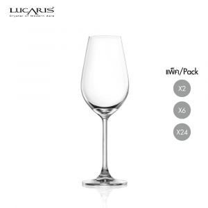 แก้วไวน์ขาว White wine glass DESIRE CRISP WHITE 365 ml จากลูคาริส Lucaris แก้วไวน์คริสตัล Crystal