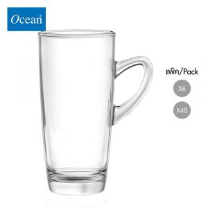 แก้วกาแฟ Glass coffee cup KENYA SLIM MUG 320 ml จากโอเชียนกลาส Ocean glass  แก้วกาแฟดีไซน์สวย