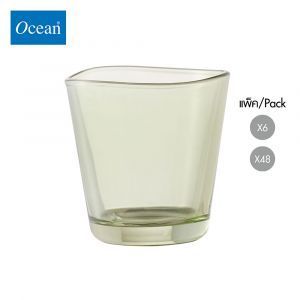 แก้วน้ำ Water glass CENTIQUE DOUBLE ROCK FRENCH LIME 345 ml จากโอเชียนกลาส Ocean glass แก้วดีไซน์สวย