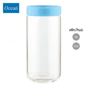 ขวดโหล Storage jar STAX JAR 1000 ml (BLUE) จากโอเชียนกลาส Ocean glass ขวดโหลดีไซน์สวย