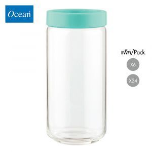 ขวดโหล Storage jar STAX JAR 1000 ml (GREEN) จากโอเชียนกลาส Ocean glass ขวดโหลดีไซน์สวย